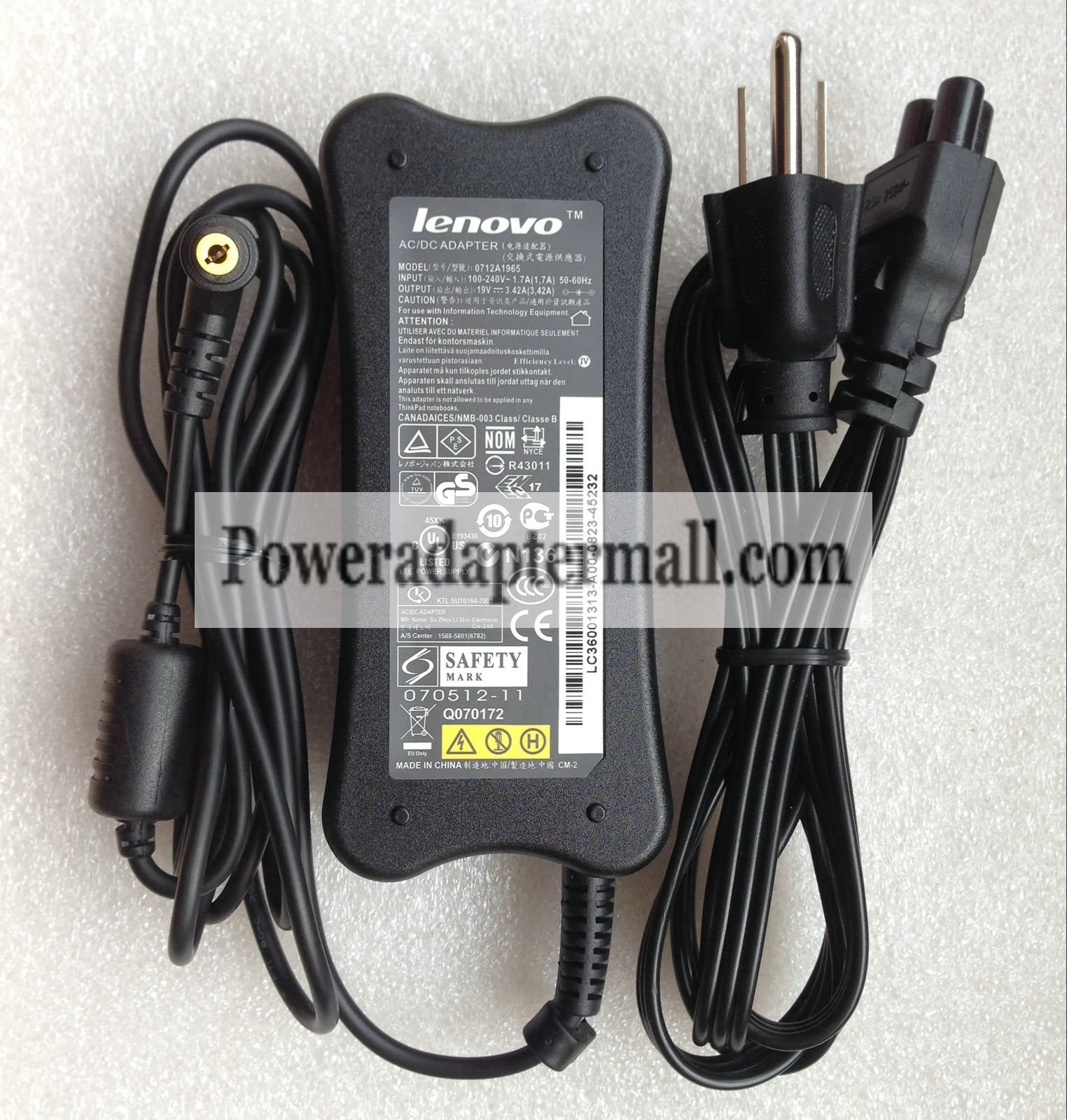Genuine Lenovo G530 G550 G560 19V 3.42A AC Adapter Power Supply Genuine Lenovo G530 G550 G560 19V 3.42A AC Adapter Power Supply